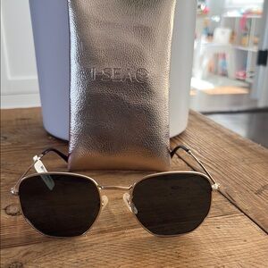 Sea Gold Aviator Sunglasses with Double Bridge